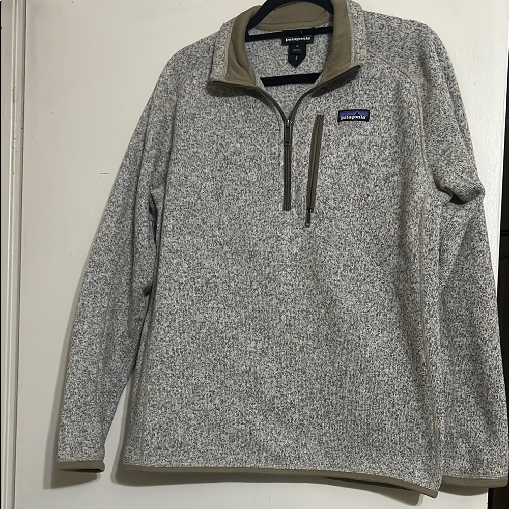 Patagonia Gray Zip Up Sweater Fleece